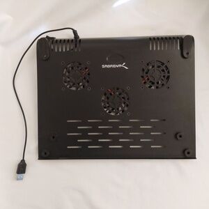 Sabrent USB Laptop Cooler Cooling Base Pad FAN-NTP3 - Black - Used